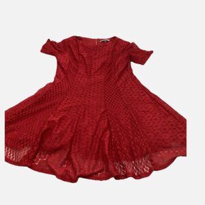 Danny And Nicole Red Lace Women’s Dress 16P Petite Holiday Party Cocktail